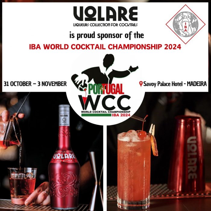 Volare è sponsor della WORLD COCKTAIL CHAMPIONSHIP 2024 by IBA International Bartenders Association